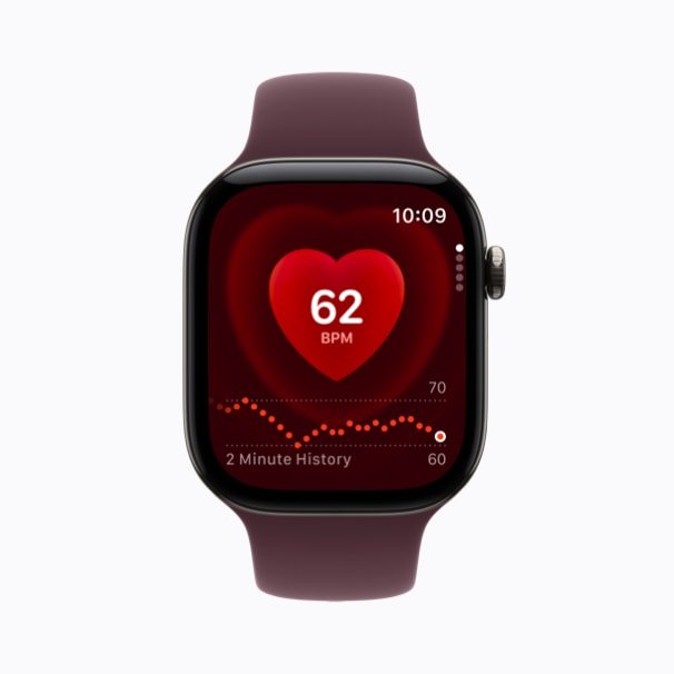 Heart Rate app on Apple Watch Series 12