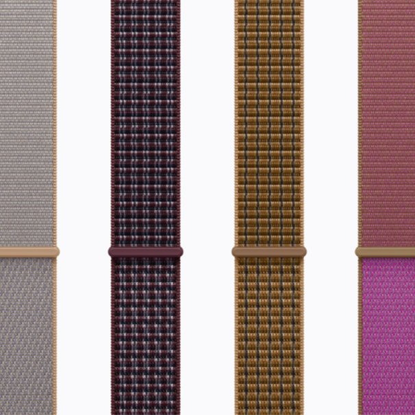 Apple Watch Series 12 sport loop bands in several colors