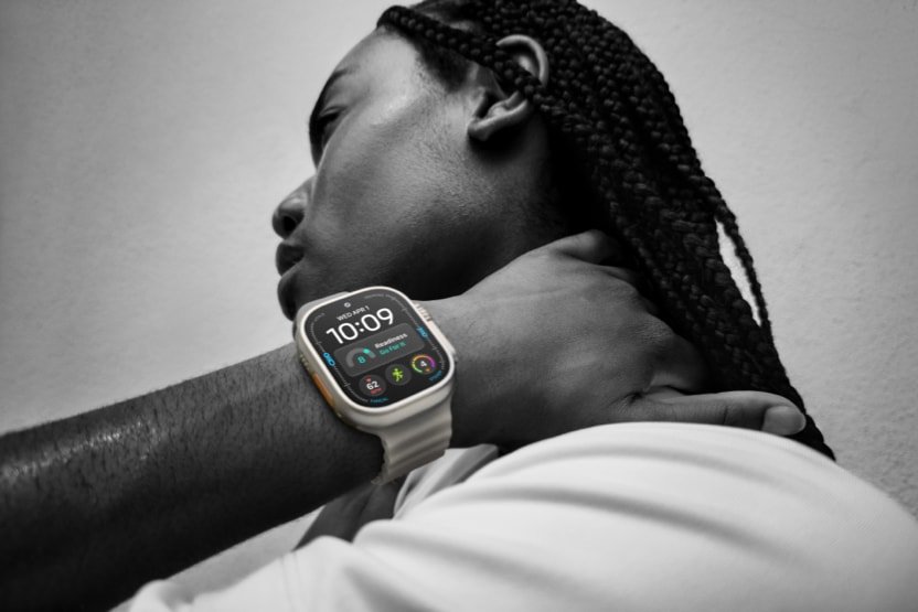 Apple Watch Ultra 4 worn during activity