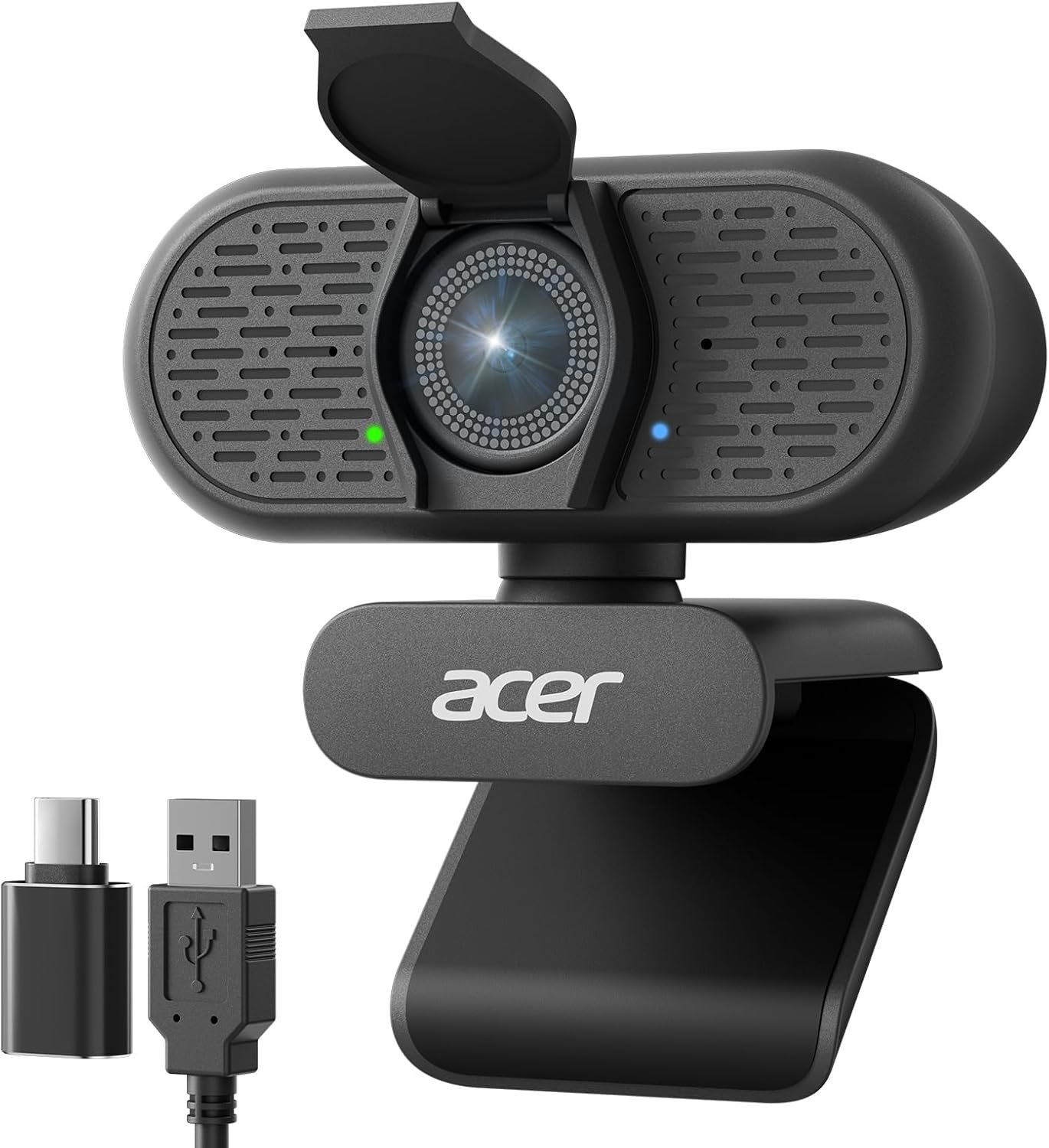 Acer A640 4K webcam with AI noise cancelling microphone