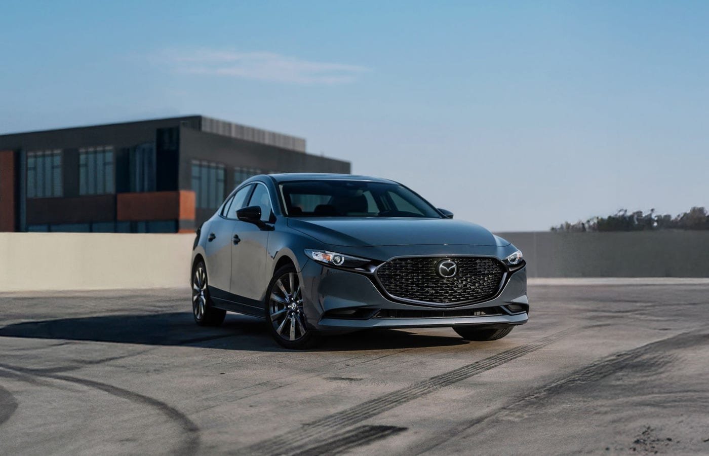 2026 Mazda3 sedan in blue on the Mazda USA site