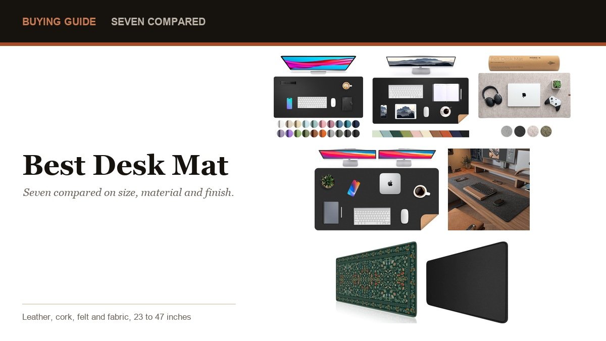 Best Desk Mat: 7 Compared on Size, Material and Finish