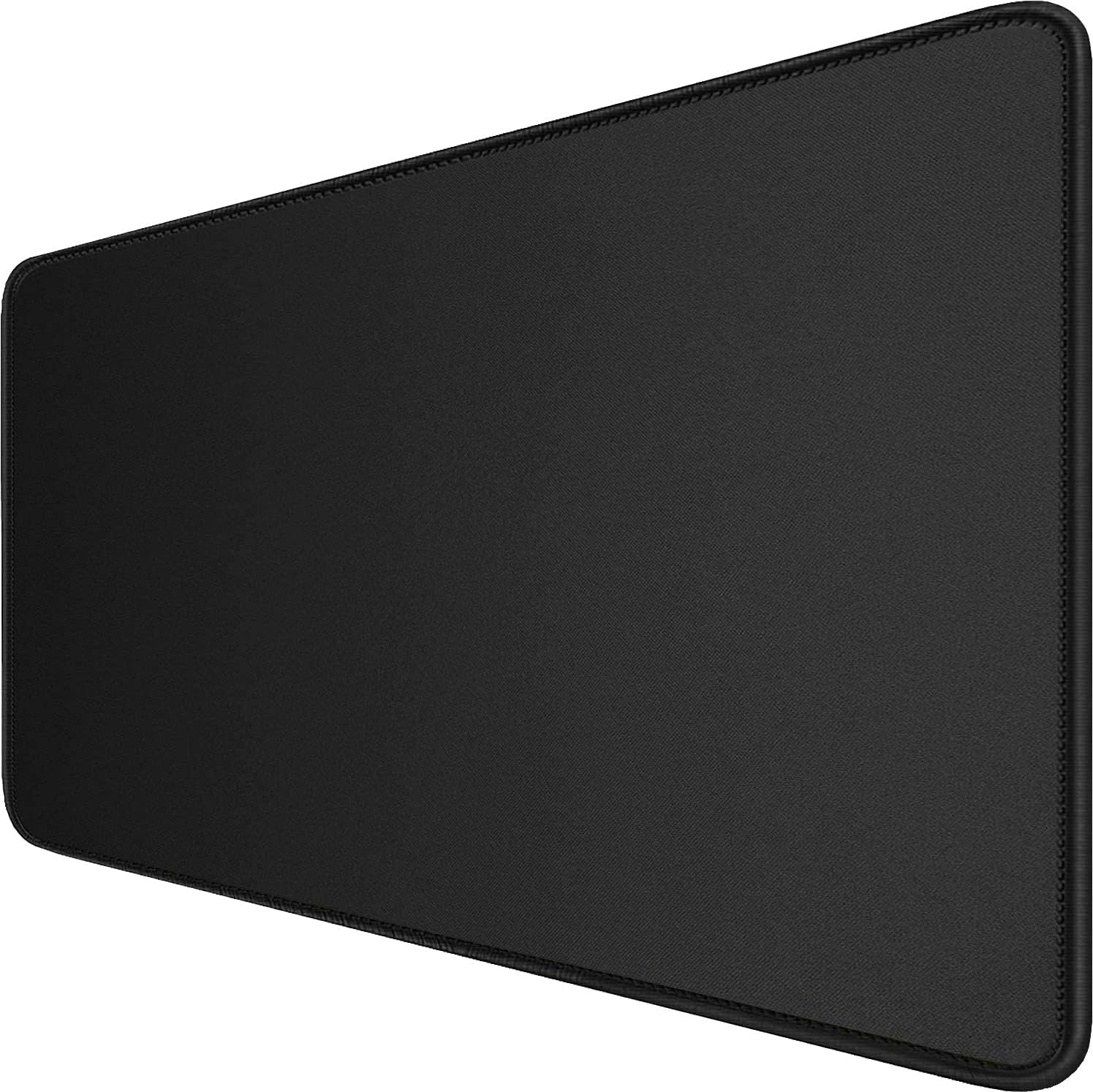 Large extended gaming mouse pad with stitched edges