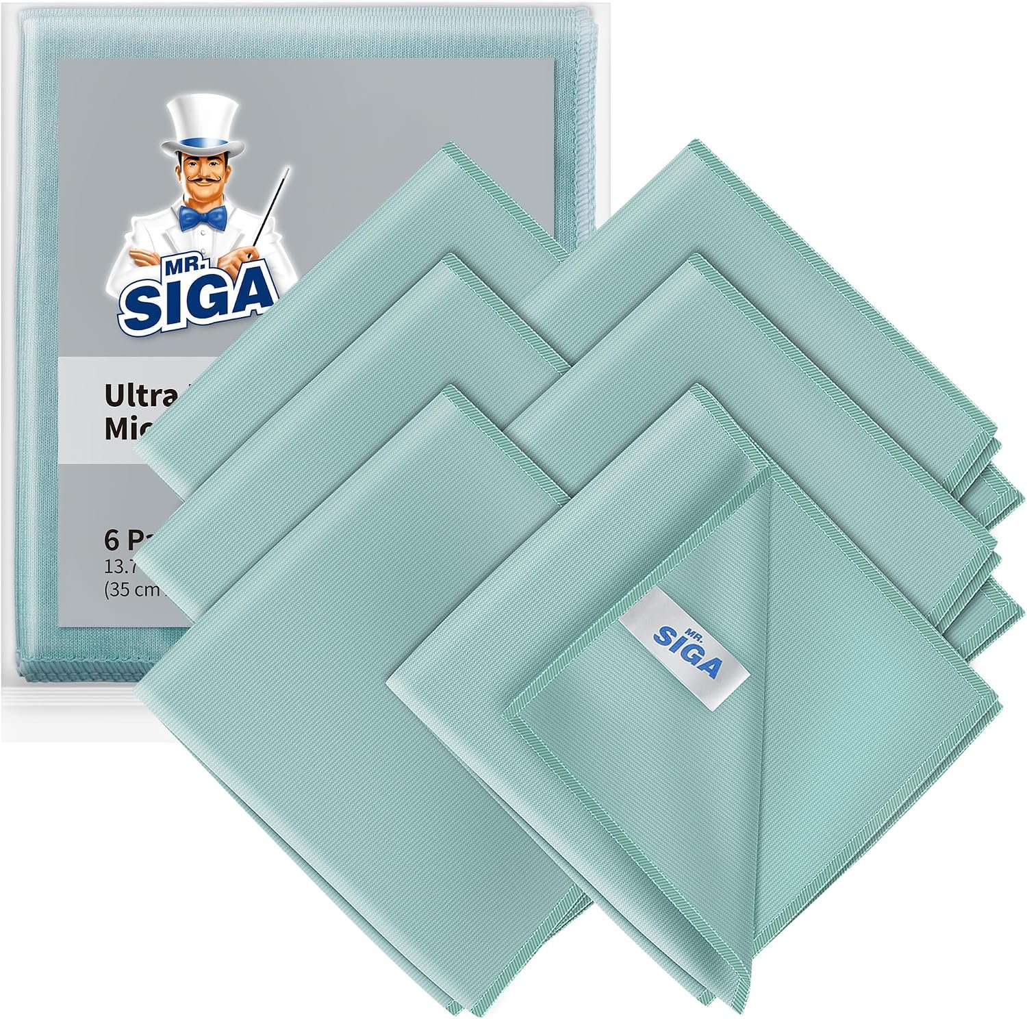 MR.SIGA ultra fine microfiber cloths for glass and mirrors