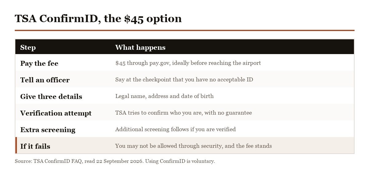 How TSA ConfirmID works