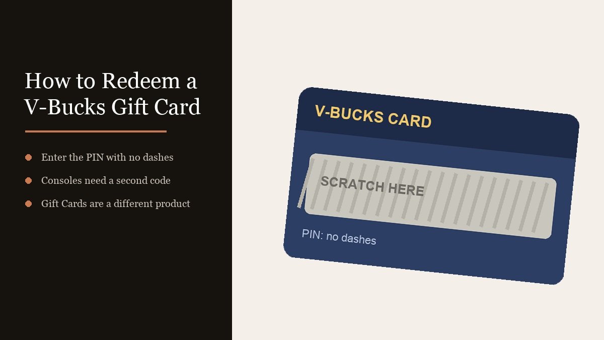 How to Redeem a V-Bucks Gift Card Without Losing the Code