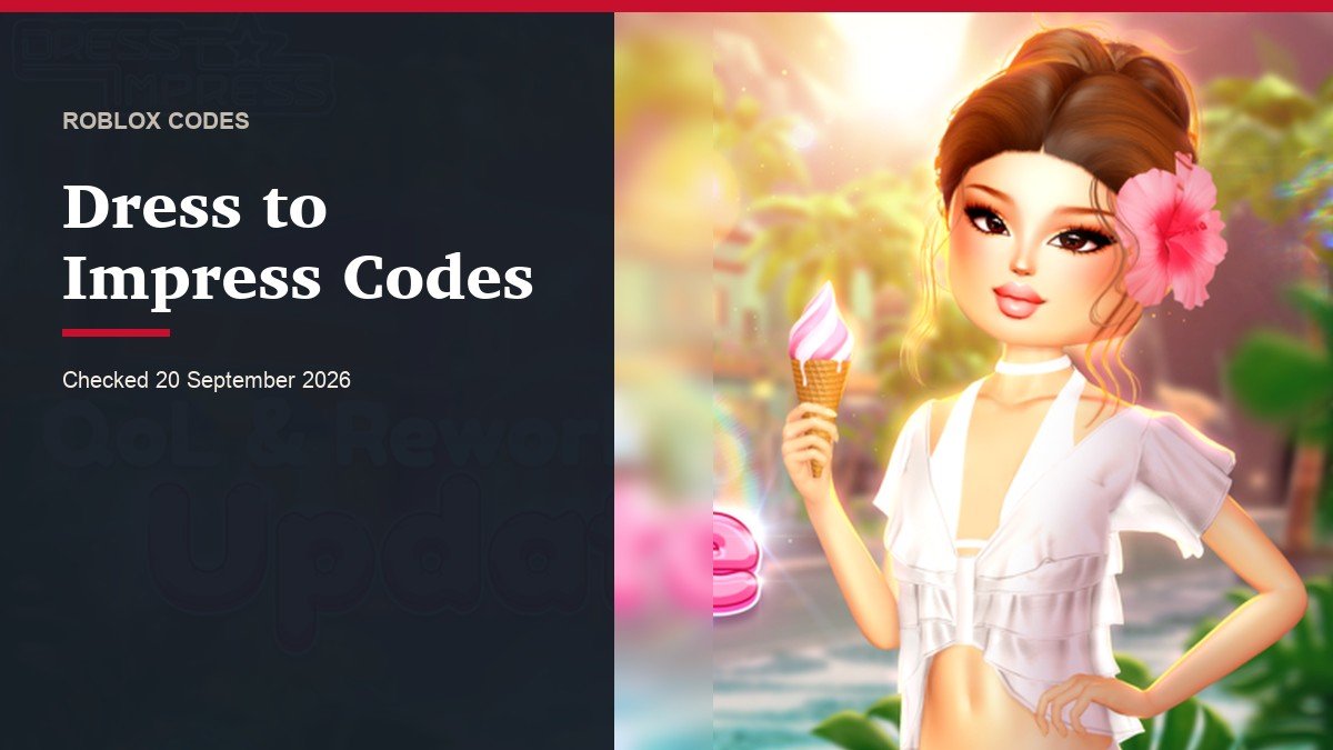 Dress to Impress Codes (September 2026)