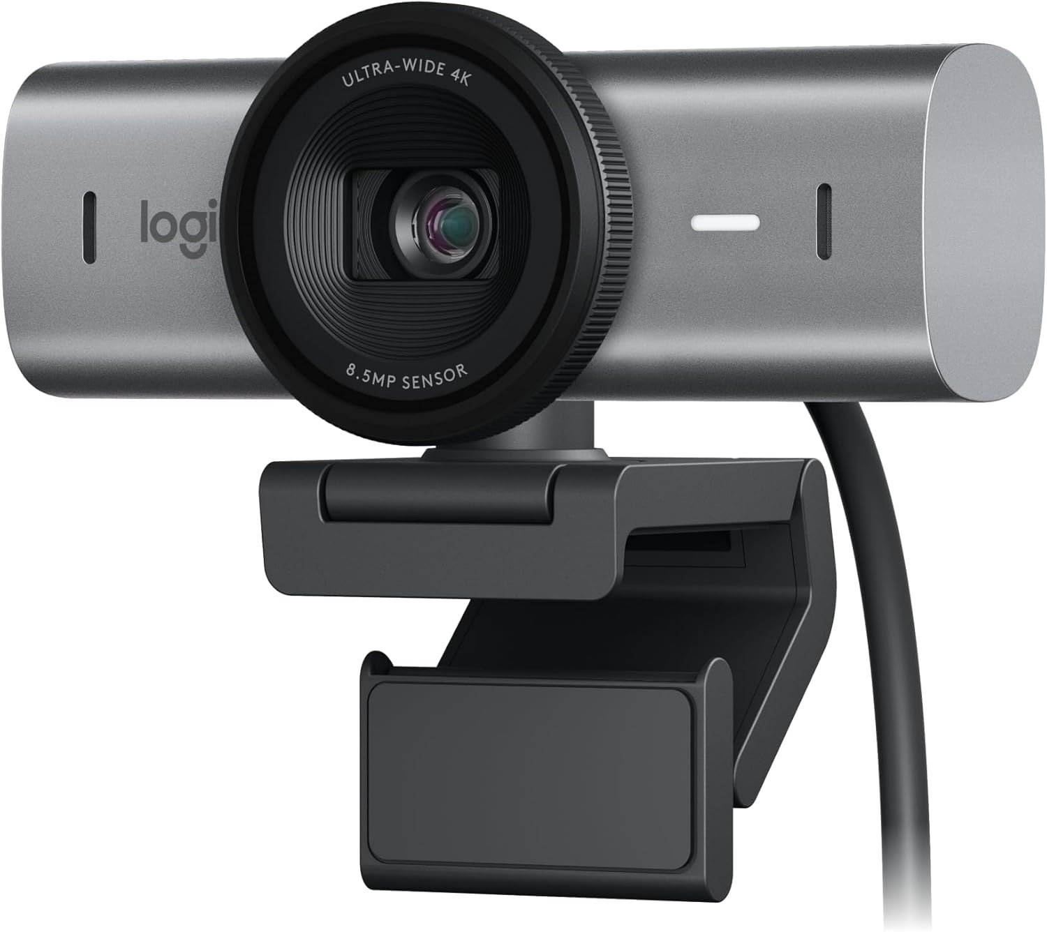 Logitech MX Brio Ultra HD 4K webcam in graphite