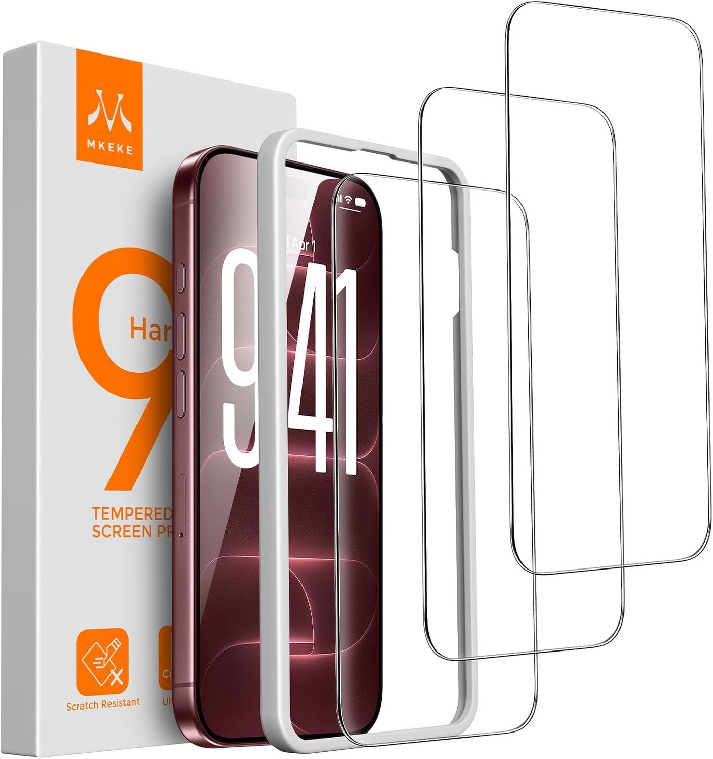 Mkeke 3 pack for iPhone 18 Pro