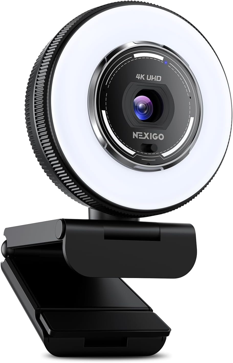NexiGo N680E Pro 4K webcam with built-in ring light
