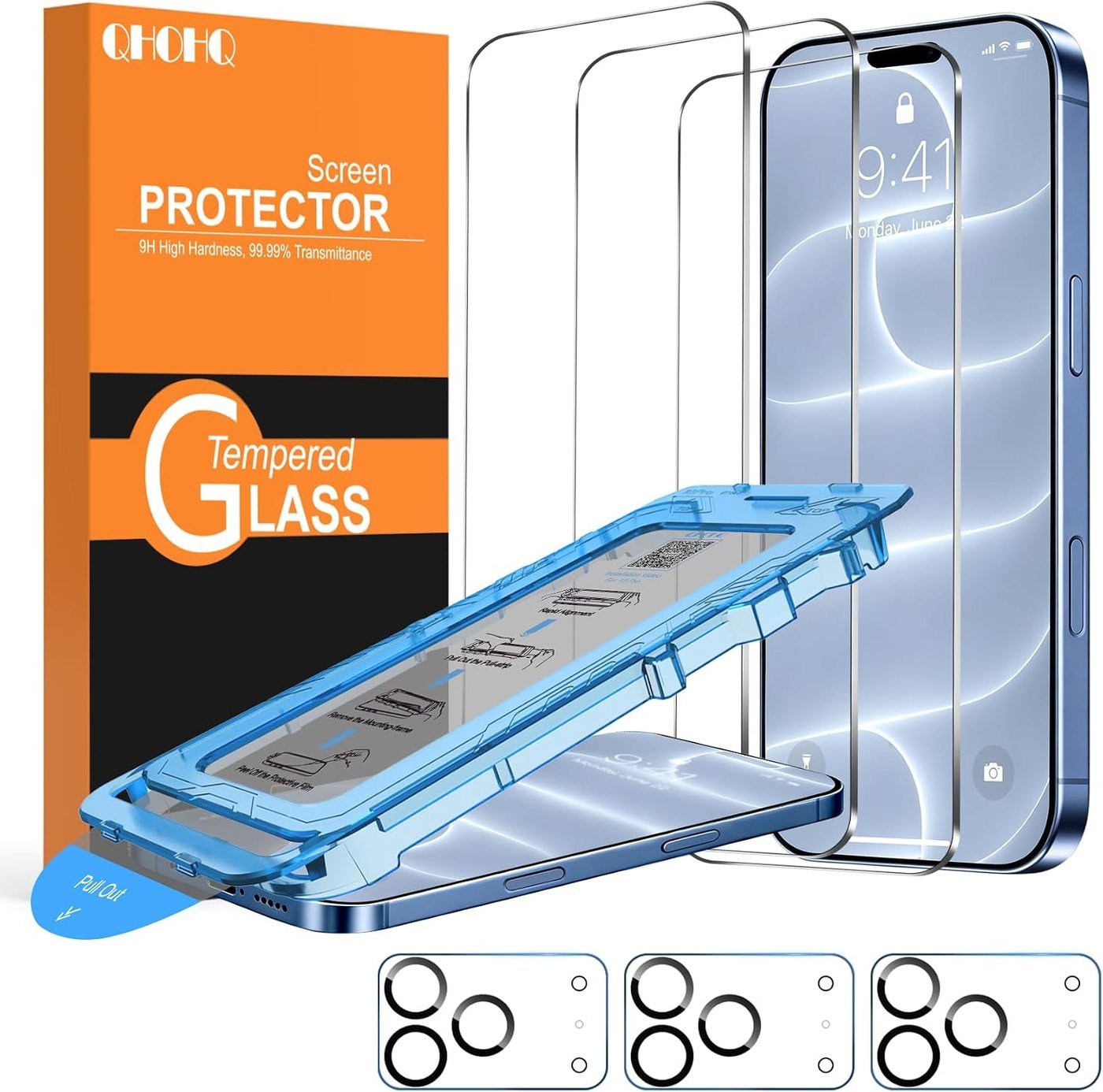 QHOHQ 3+3 pack for iPhone 18 Pro