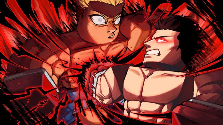Two Untitled Boxing Game fighters trading punches in red impact artwork