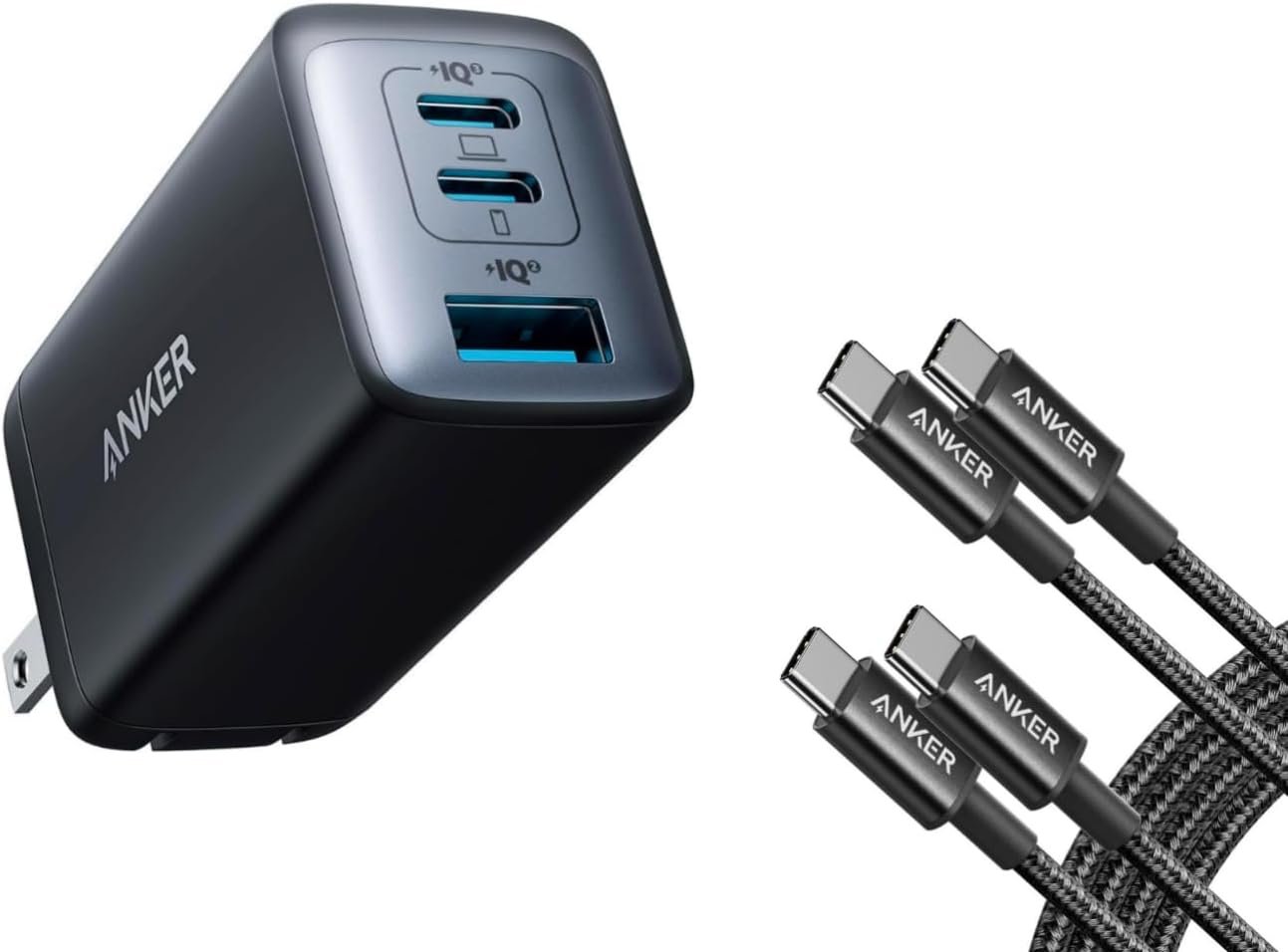 Anker Nano II 65W GaN USB-C charger with cable