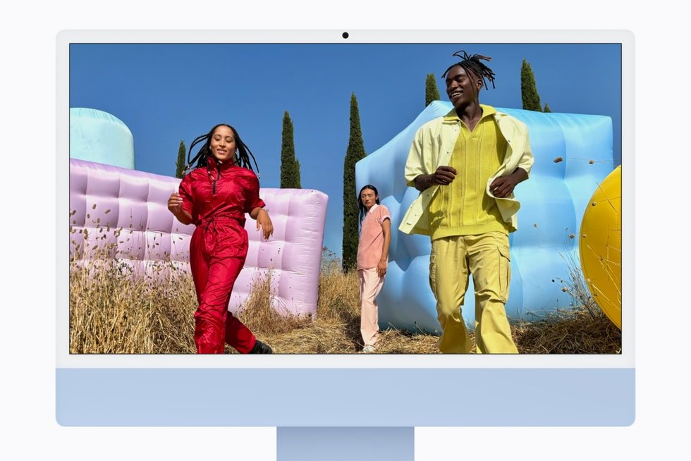 The 24-inch 4.5K display on the iMac with M6