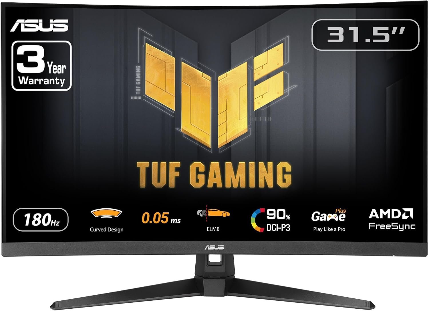 ASUS TUF Gaming VG32WQ3B 32-inch curved 1440p gaming monitor