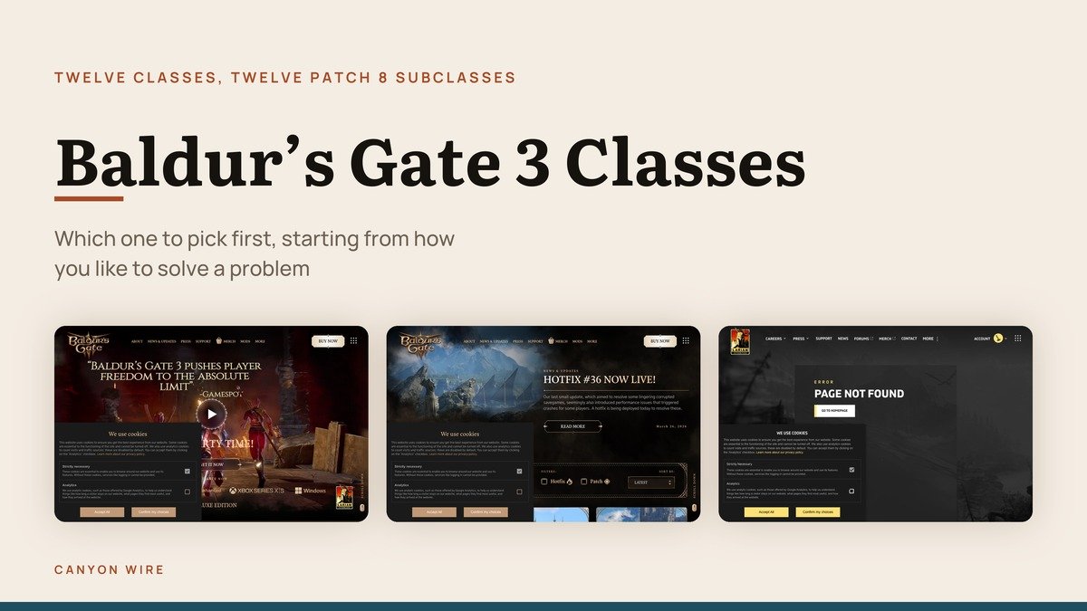 Baldur’s Gate 3 Classes: Which One to Pick First
