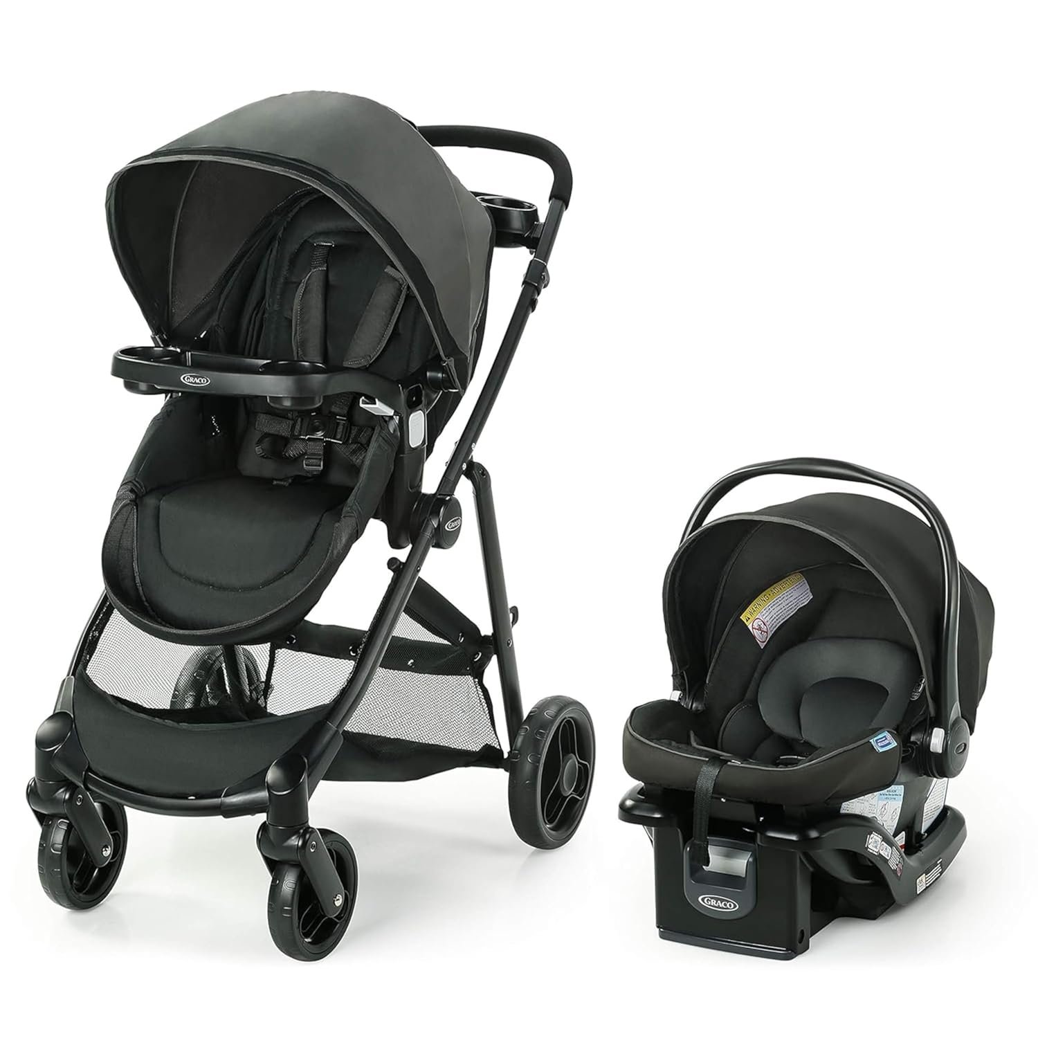 Graco Modes Element travel system in Canter with the SnugRide Lite LX car seat