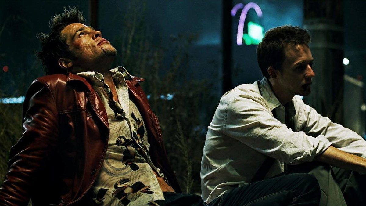 A scene from Fight Club (1999)