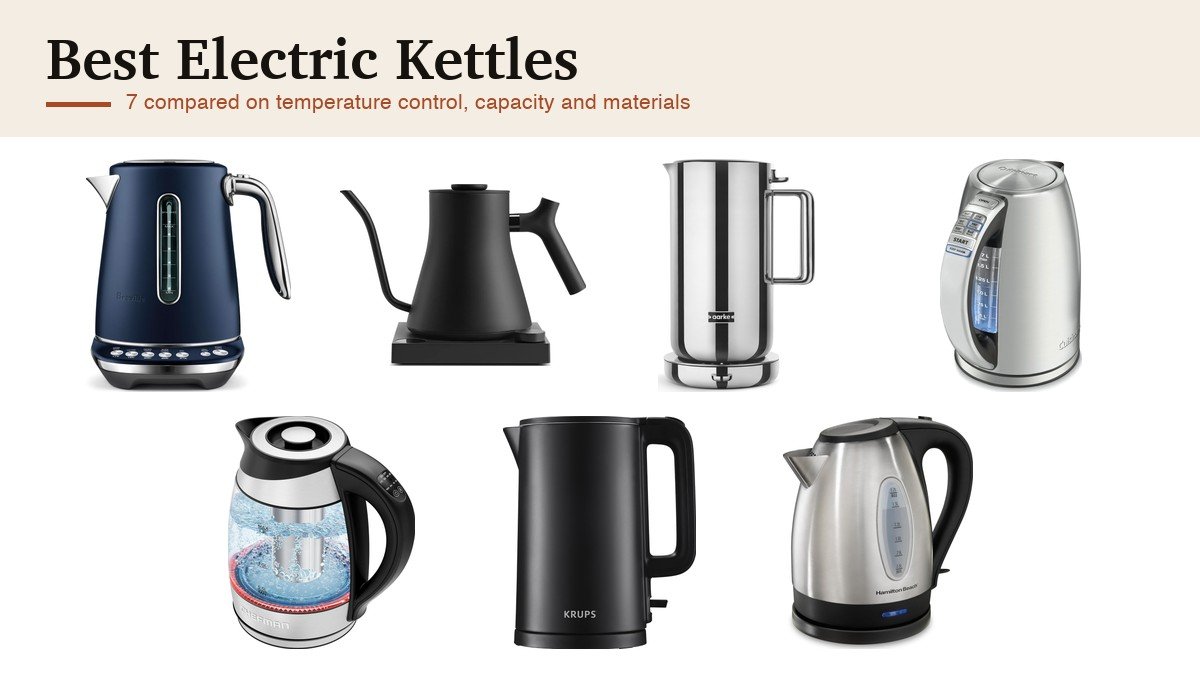 Best Electric Kettles: 7 Compared on Temperature Control and Materials: the seven picks compared