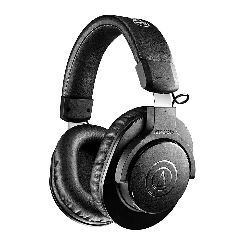 Black Audio-Technica ATH-M20xBT wireless over-ear studio headphones