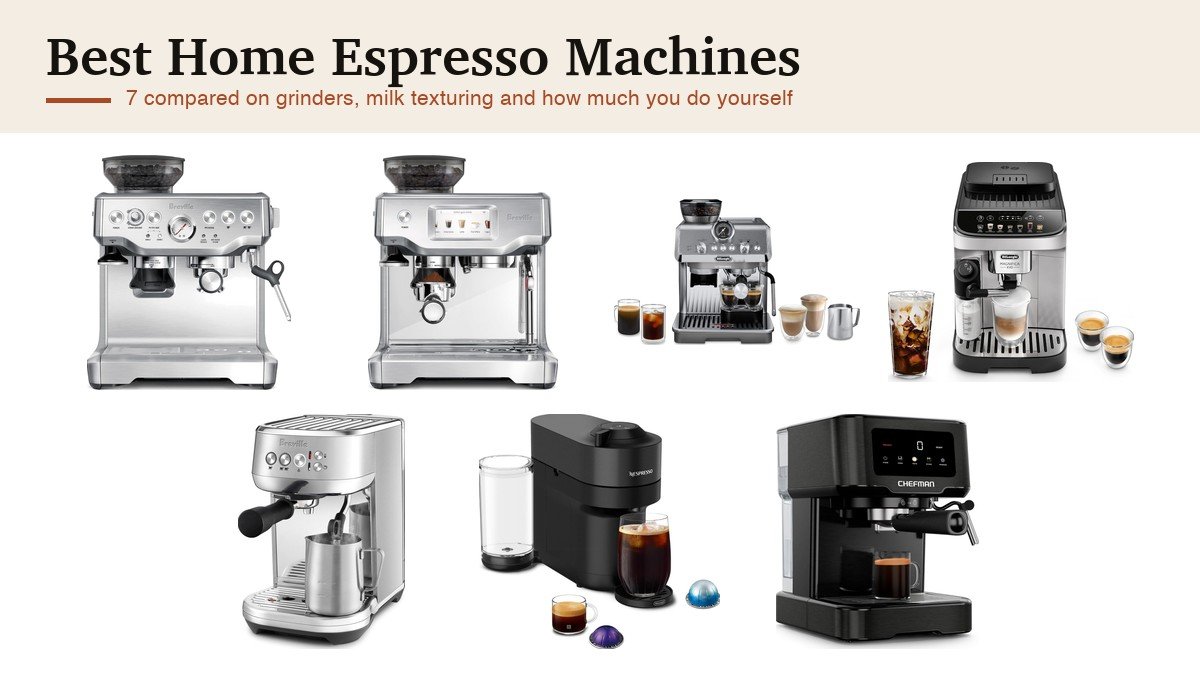 Best Home Espresso Machines: 7 Compared on Grinders and Milk