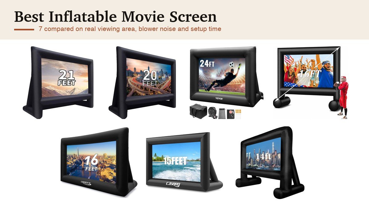 Best Inflatable Movie Screen: 7 Compared on Size, Blower and Setup: the seven picks compared
