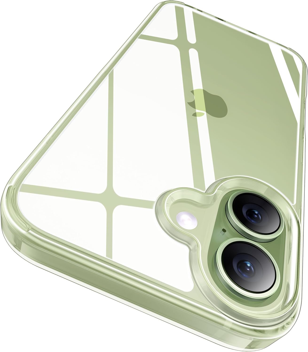 CASEKOO smooth crystal clear iPhone 17 case with its detachable stand and stickers