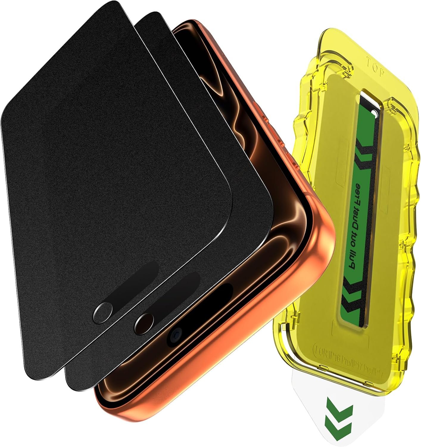 Fotbor Ultra-Shield privacy screen protector for the iPhone 17 Pro Max with its install kit