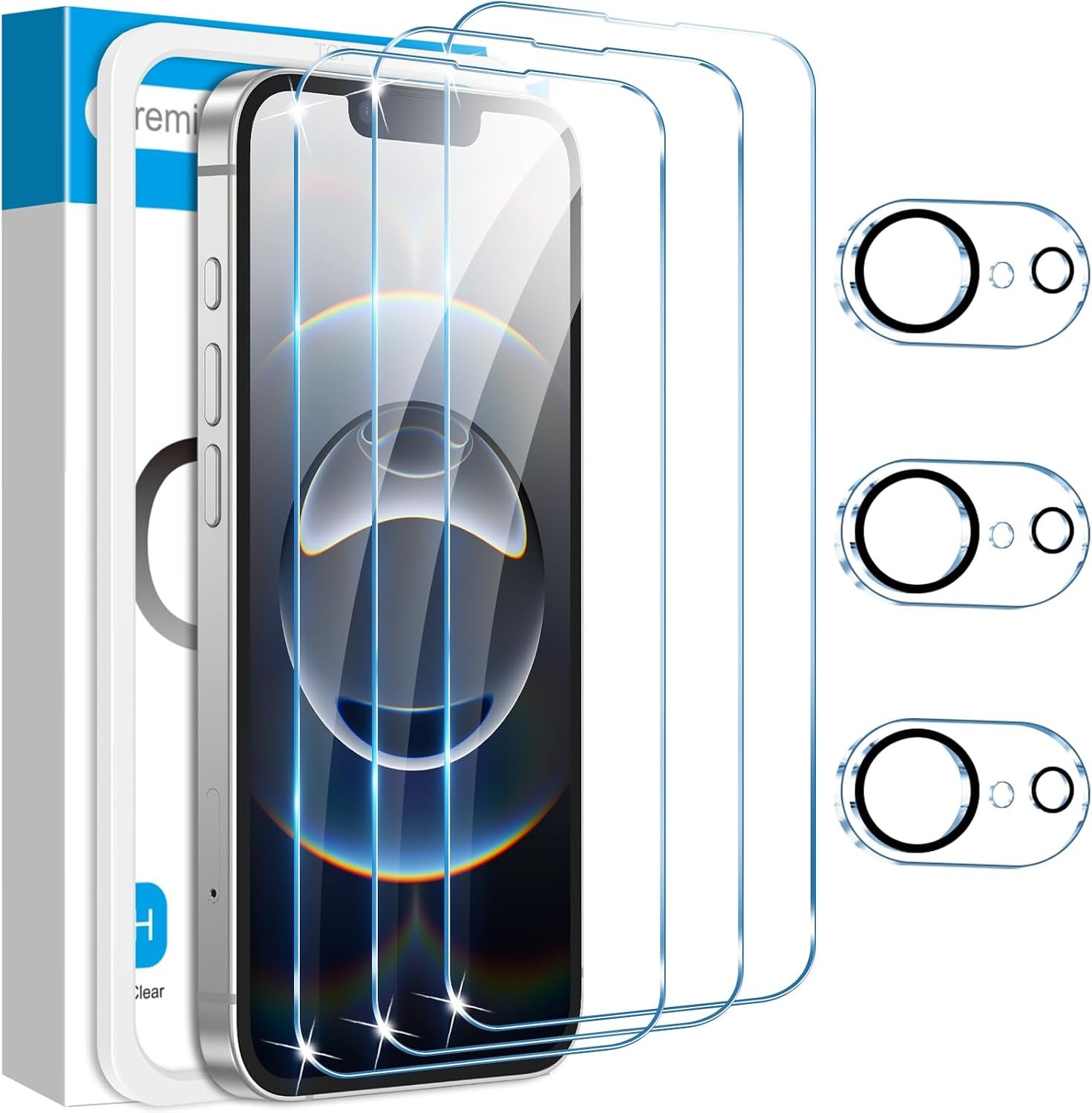 Fotbor three screen protectors and three camera lens protectors for the iPhone 17e