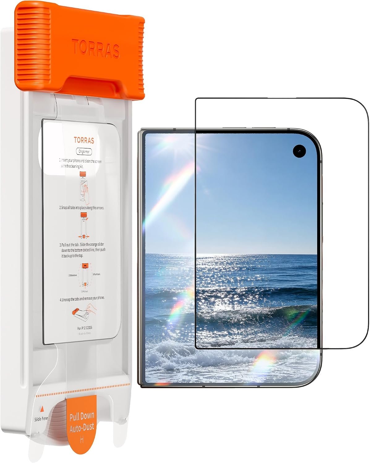TORRAS OrigArmor anti-reflective screen protector for the iPhone Duo outer display