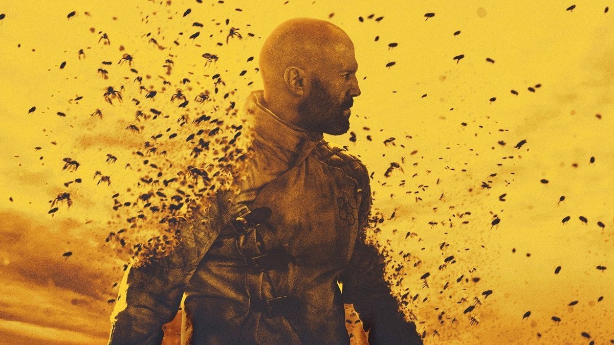 A scene from The Beekeeper (2024)