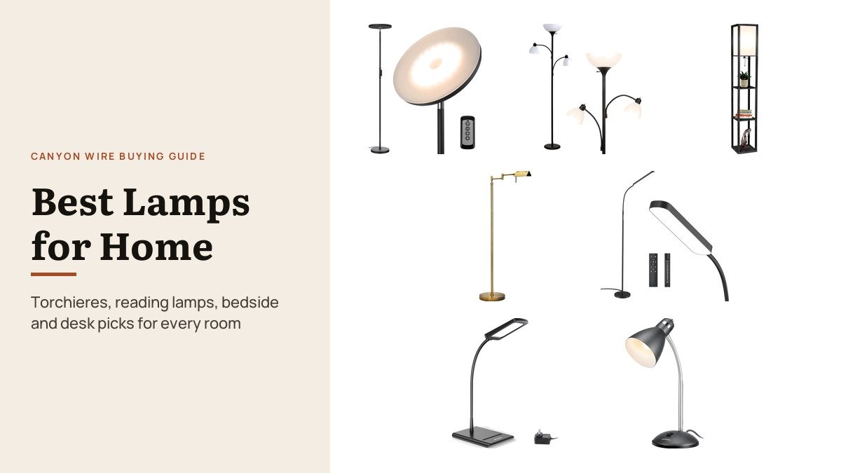 Best Lamps for Home: 15 Picks for Every Room: the lamps compared