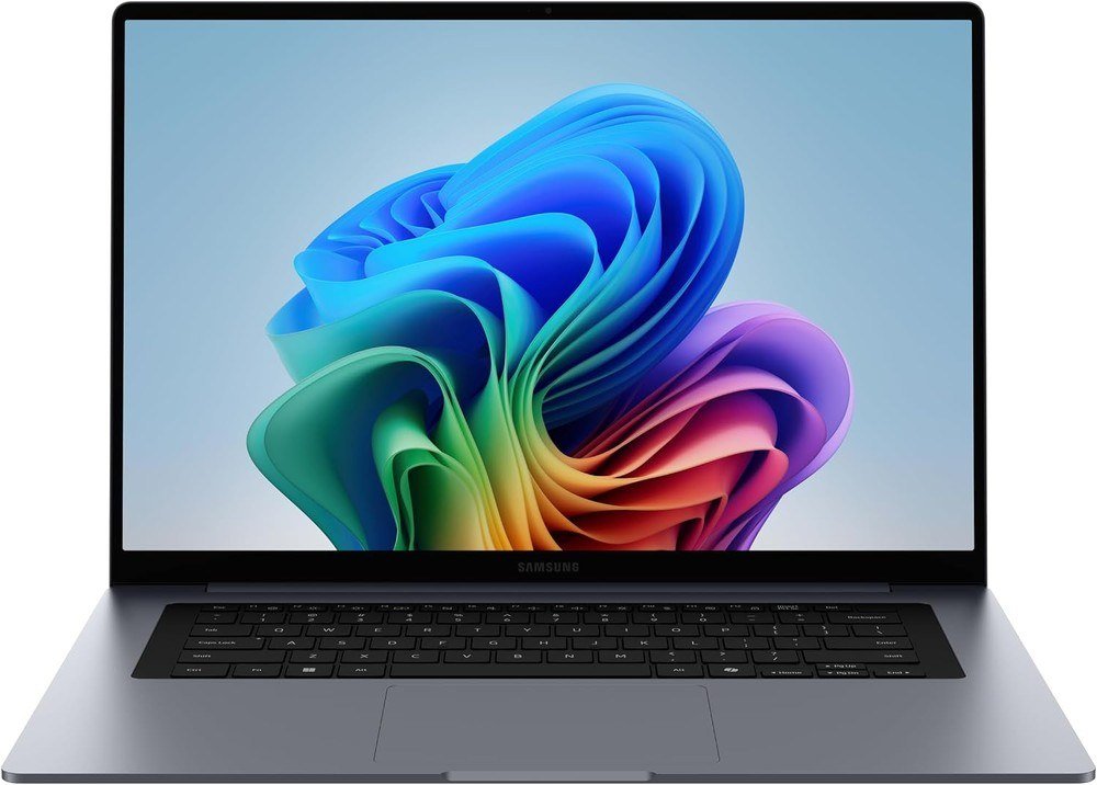 Samsung Galaxy Book6 14-inch laptop in gray open at the front
