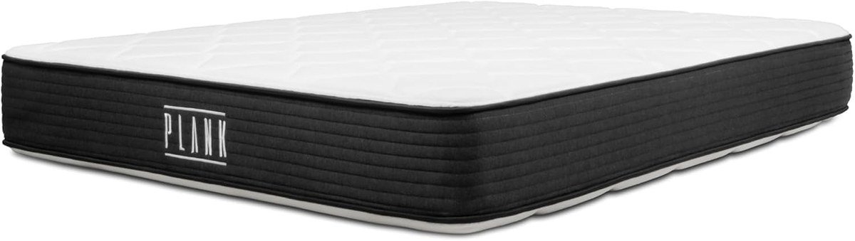 Brooklyn Bedding Plank Firm queen foam mattress with black and white cover