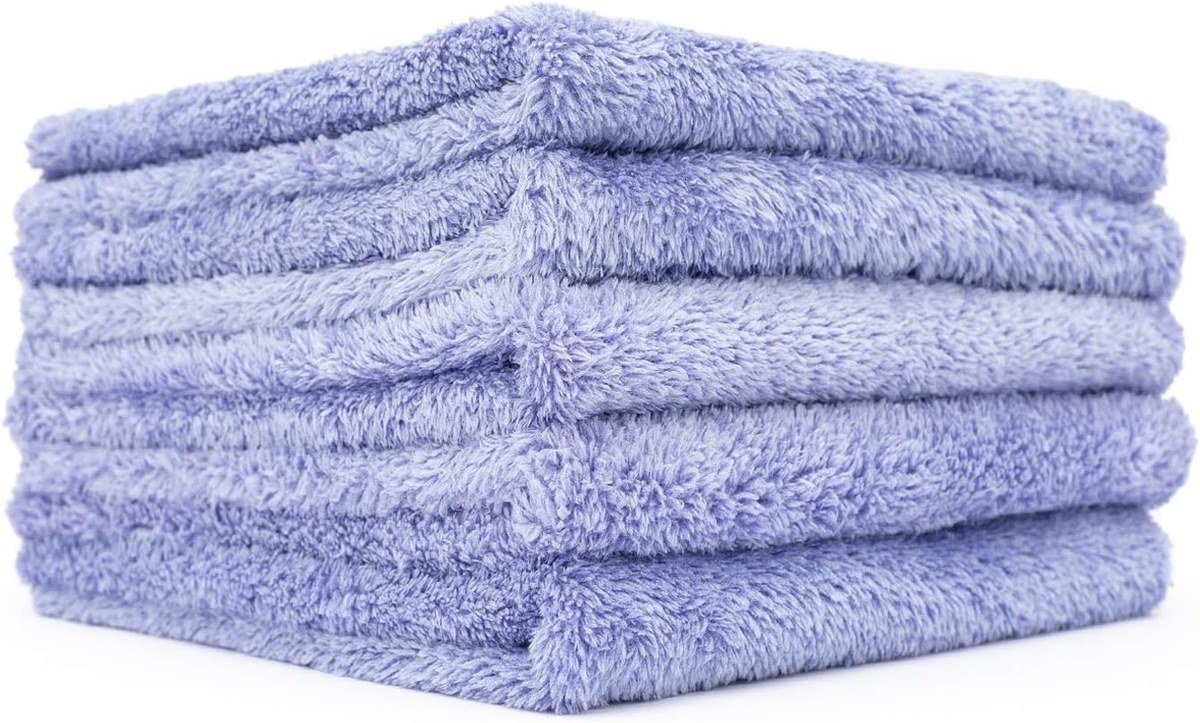 The Rag Company Eagle Edgeless 350 microfiber towels in lavender, 5 pack