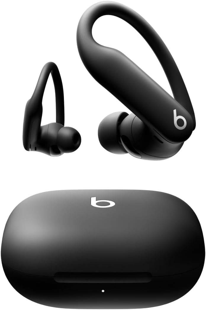 Beats Powerbeats Pro 2 earbuds in Jet Black with earhooks and charging case