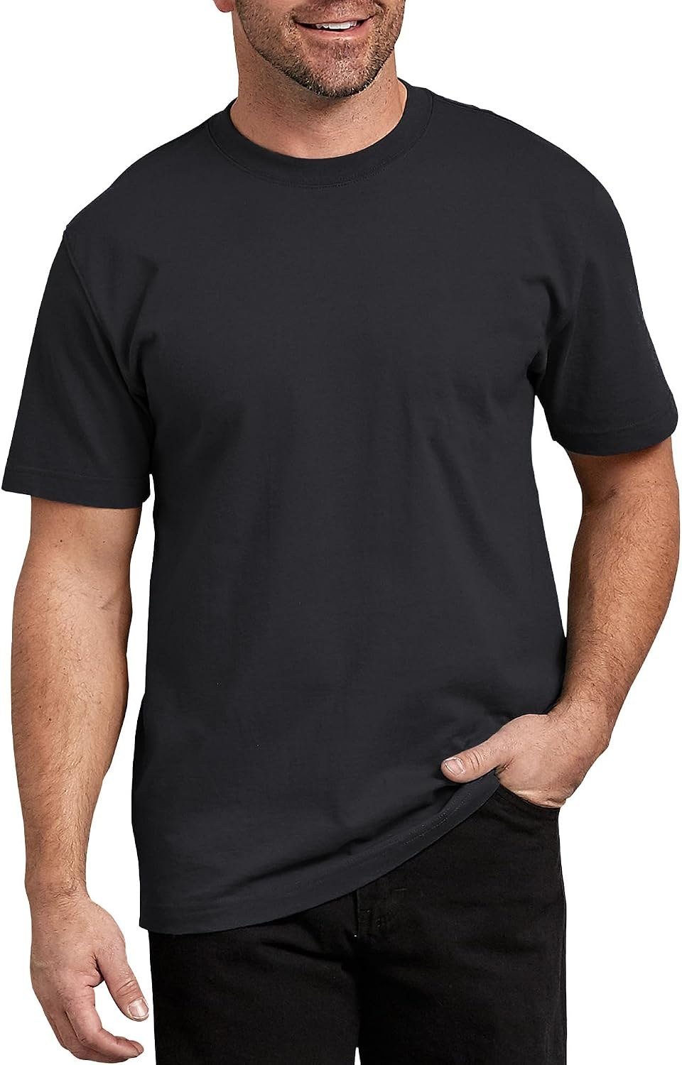 Dickies WS480 heavyweight crew neck t-shirt in black