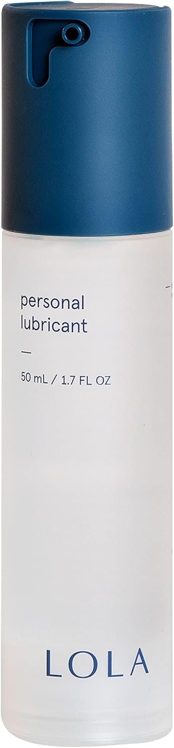 LOLA unscented water-based personal lubricant in a plain white bottle