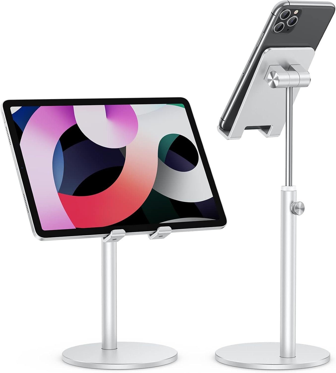 OMOTON CA04 aluminium stand holding a tablet
