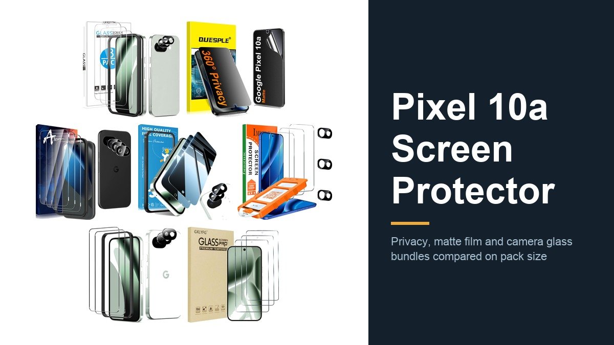 Pixel 10a Screen Protectors: Privacy, Matte and Bundle Picks