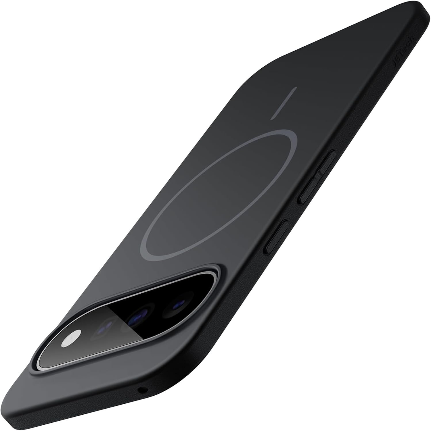 JETech magnetic slim Pixel 11 case in black with textured anti-slip sides
