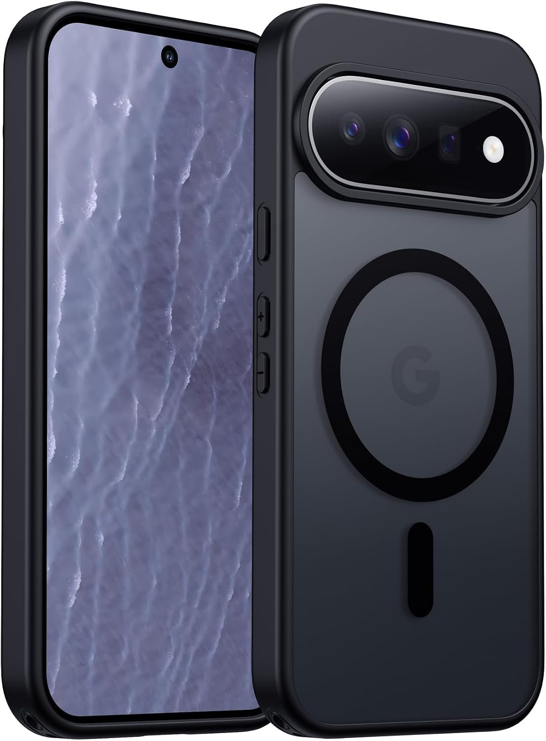 SPIDERCASE magnetic Pixel 11 case in black with raised screen and camera lips
