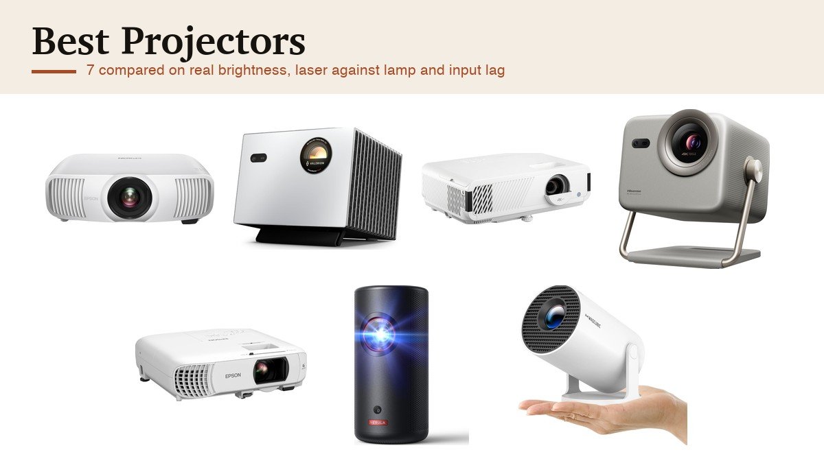Best Projectors: 7 Compared on Brightness, Laser and Input Lag: the seven picks compared