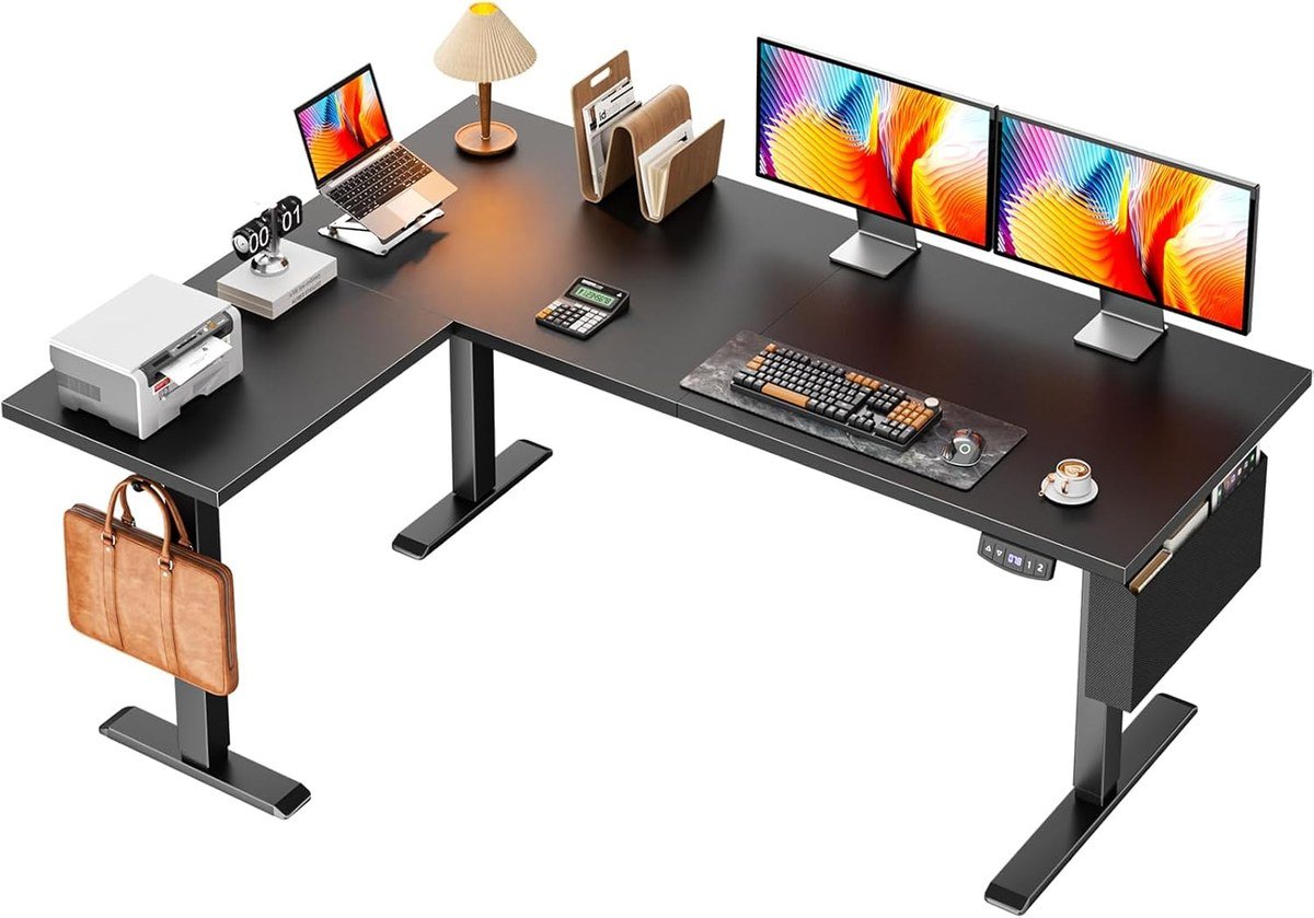 Korfile L-Shaped Standing Desk 63 standing desk
