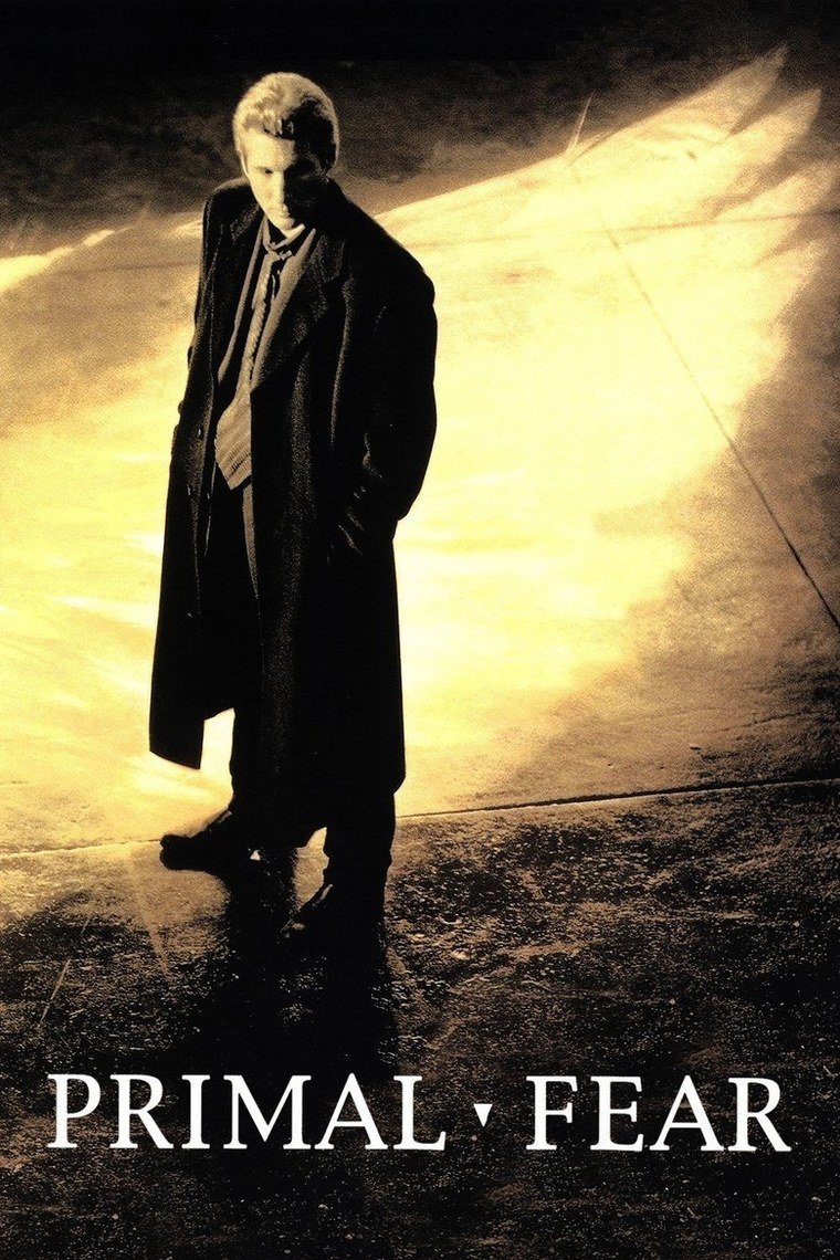 Primal Fear poster showing a defence attorney and a young man in custody