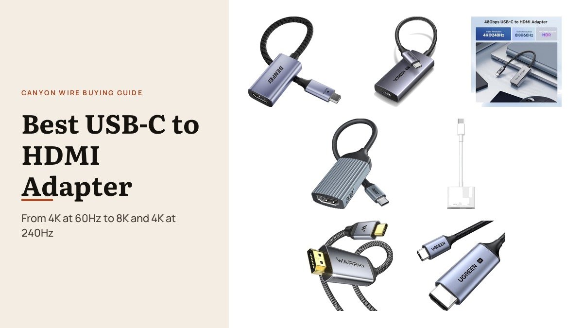 Best USB-C to HDMI Adapter: 7 Compared on 4K and 8K: the products compared