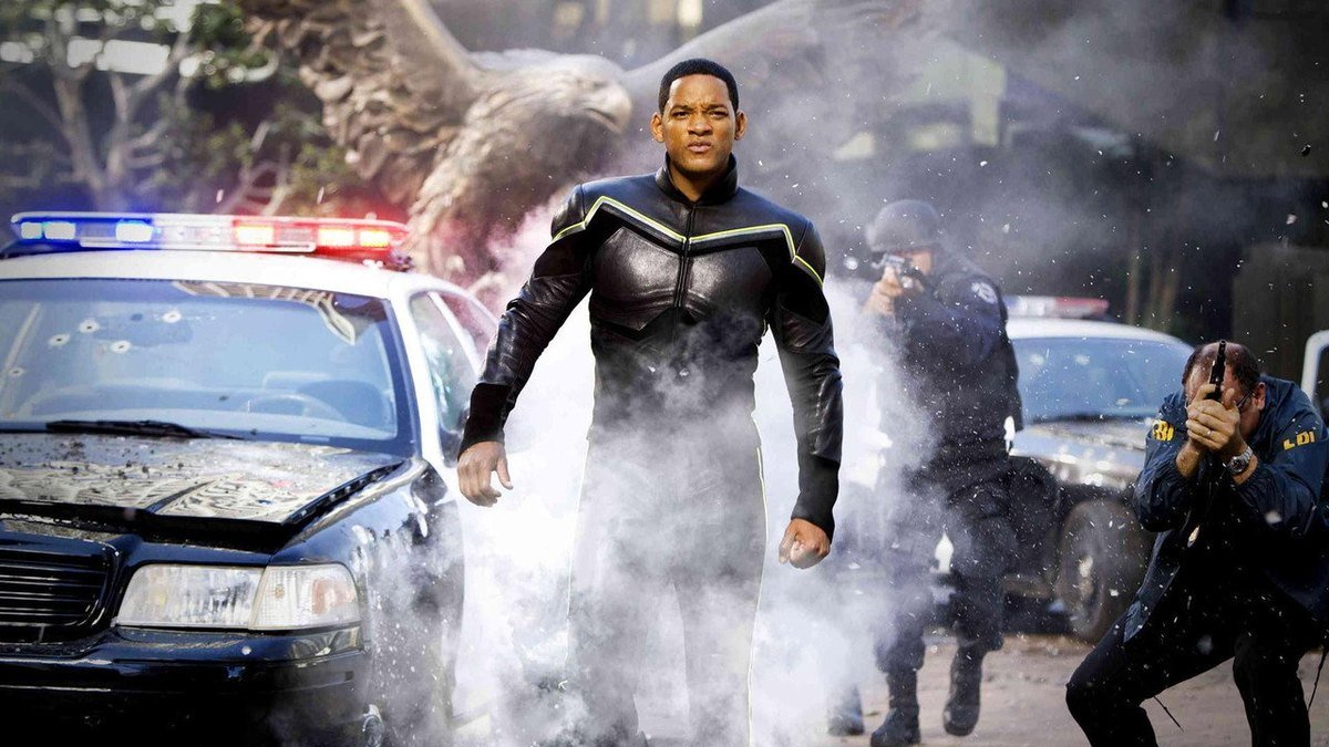 A scene from Hancock (2008)