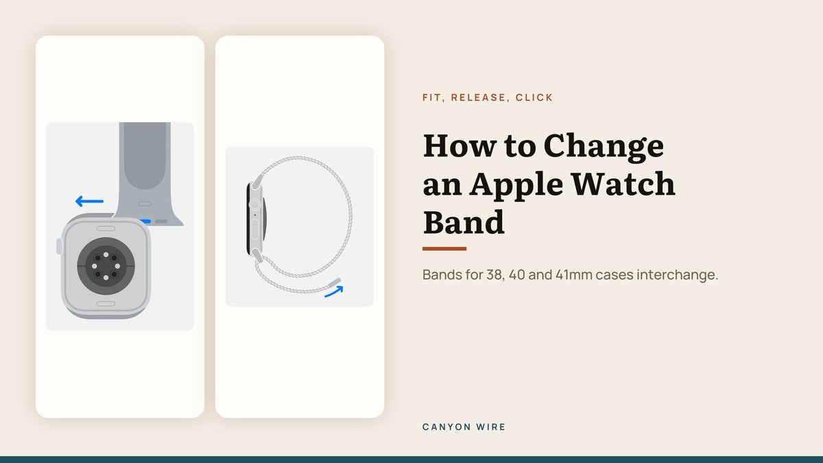 How to Change an Apple Watch Band Without Tools