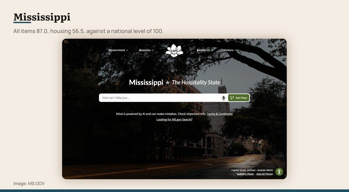 The official Mississippi state website