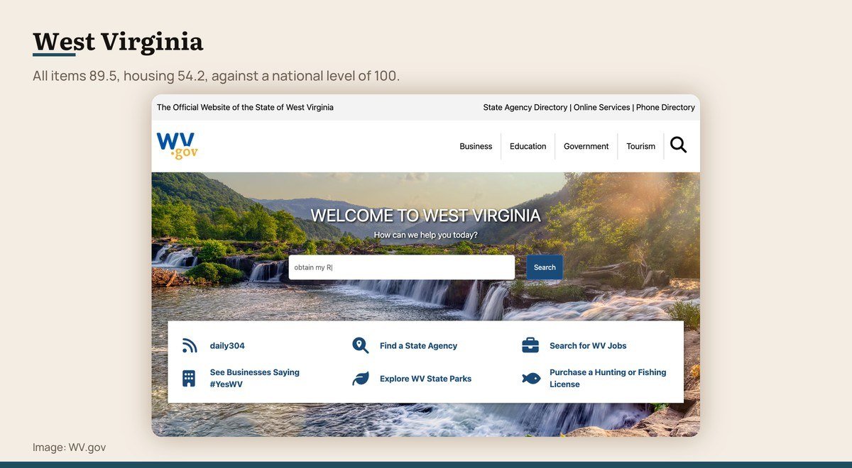 The official West Virginia state website